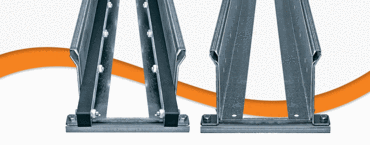 steel guide troughs